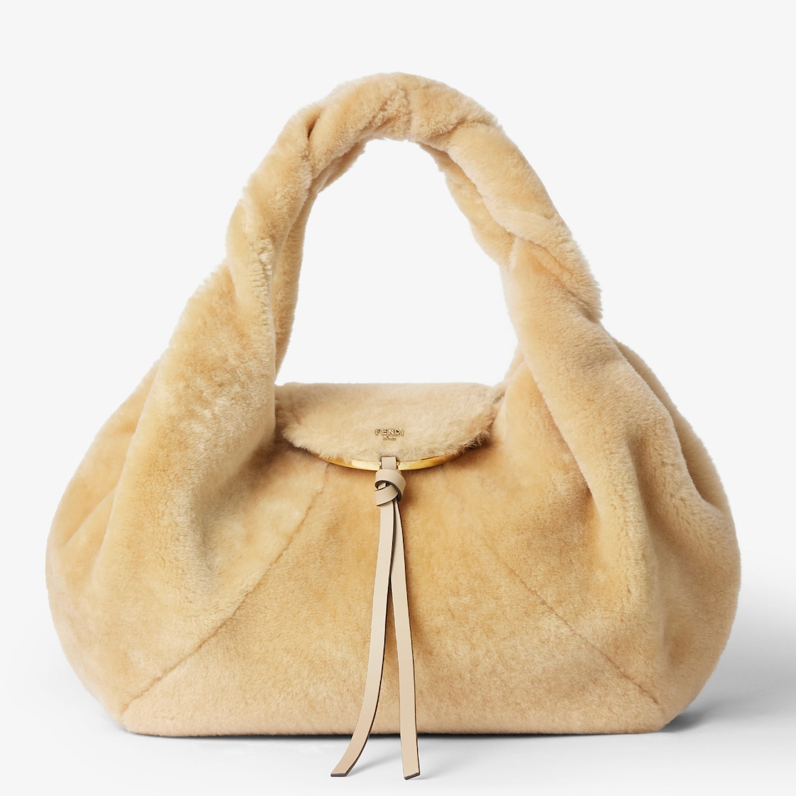 FENDI Spy Beige shearling bag - Image 1